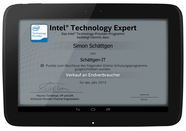 Intel Verkauf an Endkunden 2015